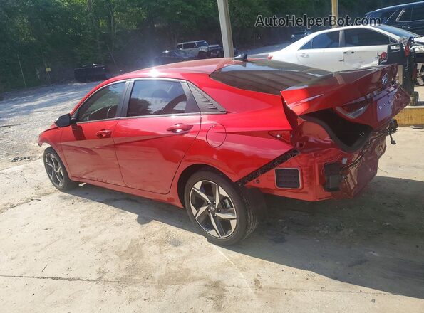5NPLS4AG9PH096427 2023 HYUNDAI ELANTRA Red Trasero izquierdo