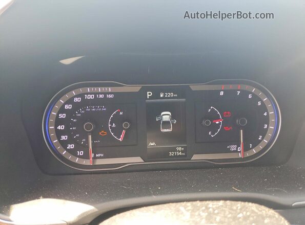 5NTJADAE0PH063939 2023 HYUNDAI SANTA Tan ხელსაწყოთა პანელის ხედი