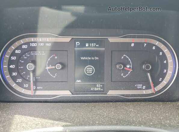 5NTJBDAE0RH097394 2024 HYUNDAI SANTA Tan ხელსაწყოთა პანელის ხედი