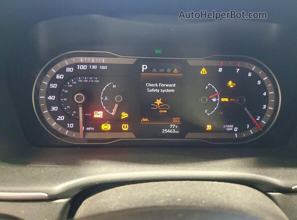 5NTJBDAE5NH028355 2022 HYUNDAI SANTA Белый Вид щитка приборов