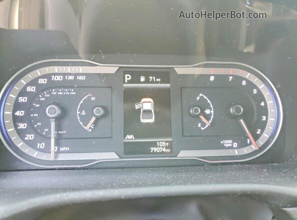 5NTJBDAE8PH071221 2023 HYUNDAI SANTA Белый Вид щитка приборов