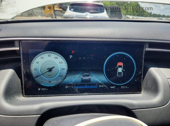 5NTJC4AEXRH091650 2024 HYUNDAI SANTA White Vista del cuadro de instrumentos