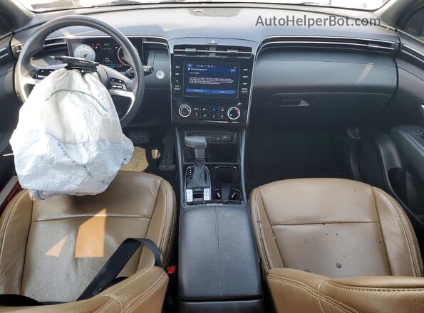 5NTJCDAE2NH016497 2022 HYUNDAI SANTA White Vista del salpicadero