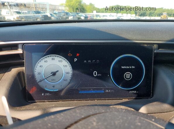 5NTJCDAE6RH089877 2024 HYUNDAI SANTA Green ხელსაწყოთა პანელის ხედი