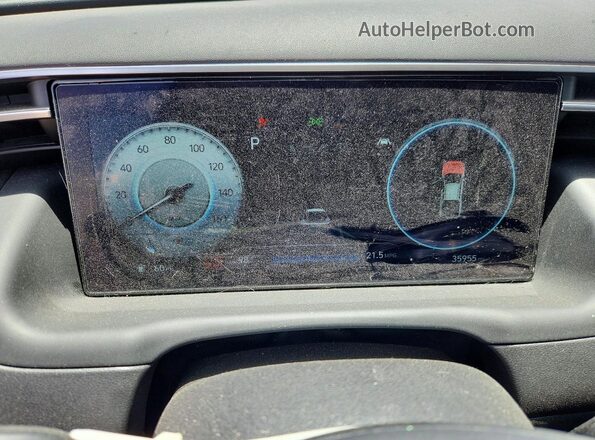 5NTJCDDE7RH115401 2024 HYUNDAI SANTA Gray Instrument cluster view