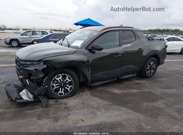 5NTJDDDF7SH129987 2025 HYUNDAI SANTA CRUZ Зеленый Передняя левая четверть
