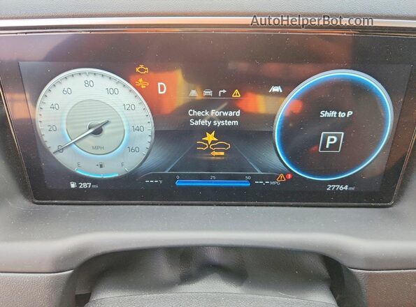 5NTJEDAF1PH059606 2023 HYUNDAI SANTA White Vista del cuadro de instrumentos
