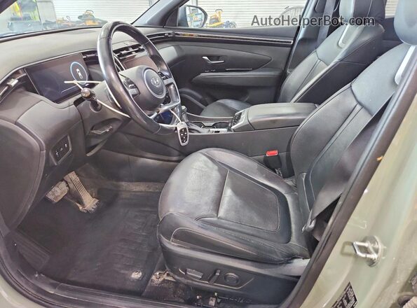 5NTJEDAF2NH022271 2022 HYUNDAI SANTA Green წინა სალონის ხედი
