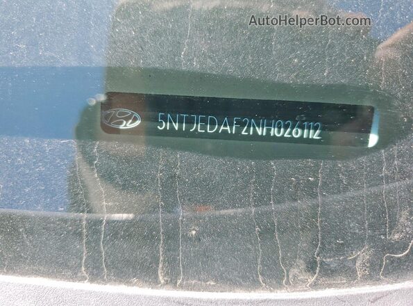 5NTJEDAF2NH026112 2022 HYUNDAI SANTA Белый Вид подкапотного пространства