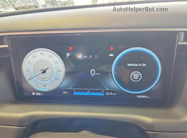5NTJEDAF8PH048537 2023 HYUNDAI SANTA Зеленый Вид щитка приборов