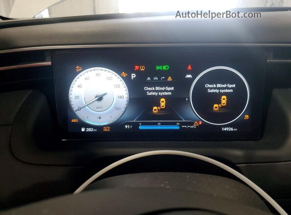 5NTJEDDF2RH108097 2024 HYUNDAI SANTA White Vista del cuadro de instrumentos