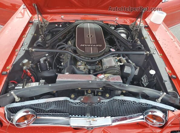 5R07A155014 1965 FORD MUSTANG Red Widok wnętrza z tyłu