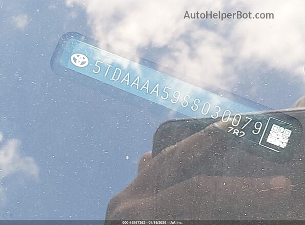 5TDAAAA59SS030079 2025 TOYOTA GRAND HIGHLANDER Silver Սարքավորումների վահանակի տեսք