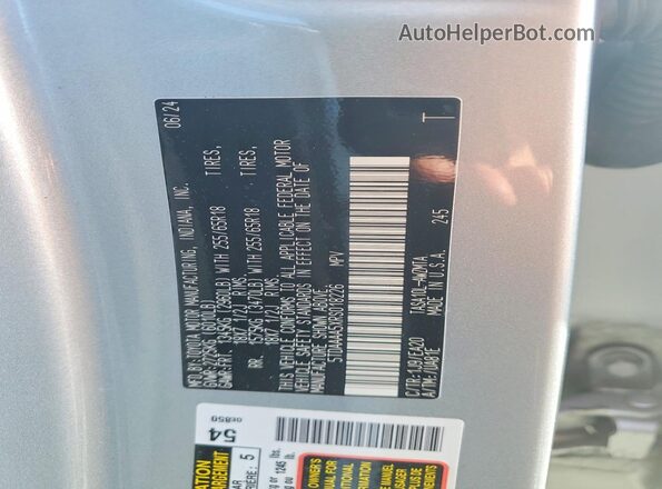 5TDAAAA5XRS018226 2024 TOYOTA GRAND Silver Vista interior de 360 grados