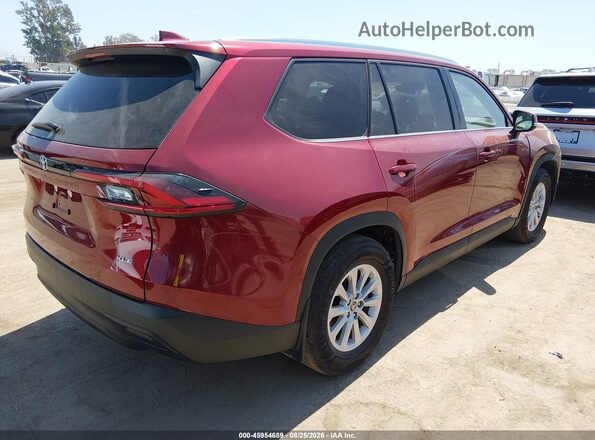 5TDAAAA5XSS029085 2025 TOYOTA GRAND HIGHLANDER Red Հետևի աջ