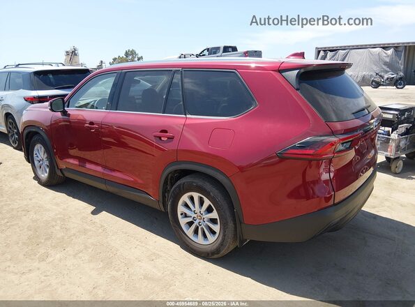 5TDAAAA5XSS029085 2025 TOYOTA GRAND HIGHLANDER Red Հետևի ձախ