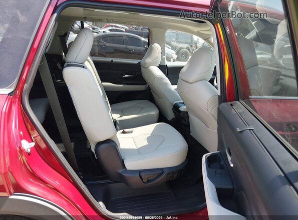 5TDAAAA5XSS029085 2025 TOYOTA GRAND HIGHLANDER Red VIN կոդի պիտակի տեսք