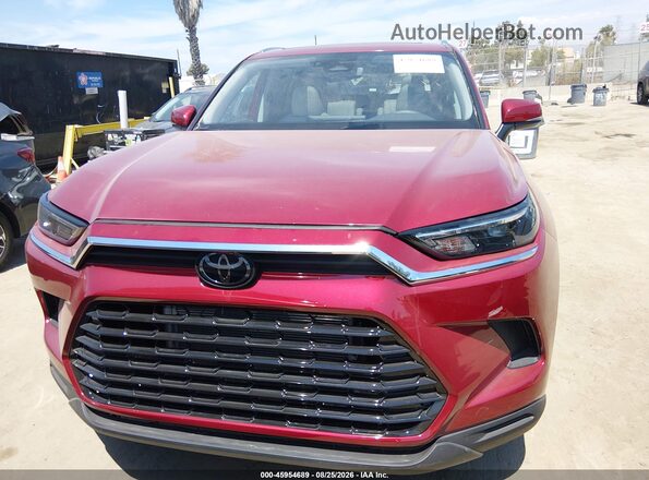 5TDAAAA5XSS029085 2025 TOYOTA GRAND HIGHLANDER Red Դիմացի տեսք