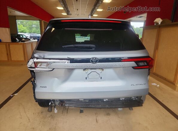 5TDAAAB53RS043774 2024 TOYOTA GRAND Silver Vista trasera