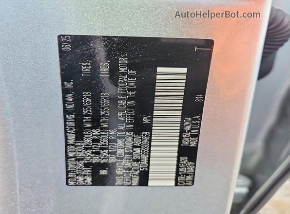 5TDAAAB55SS094859 2025 TOYOTA ALL Silver Widok wnętrza 360 stopni