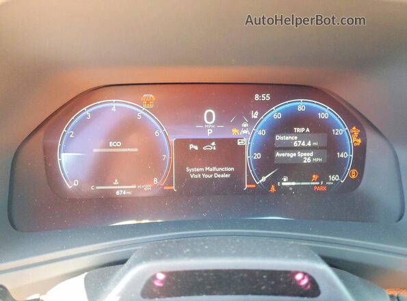 5TDAAAB55TS138828 2026 TOYOTA GRAND White Вид щитка приладів