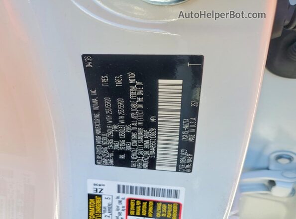 5TDAAAB55TS138828 2026 TOYOTA GRAND White Вид підкапотного простору