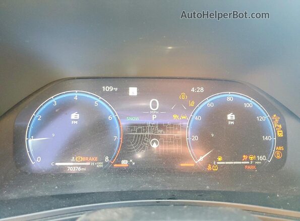 5TDAAAB58RS007627 2024 TOYOTA GRAND Black Instrument cluster view