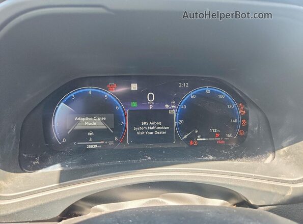 5TDAAAB58RS048775 2024 TOYOTA GRAND Gray Սարքավորումների վահանակի տեսք