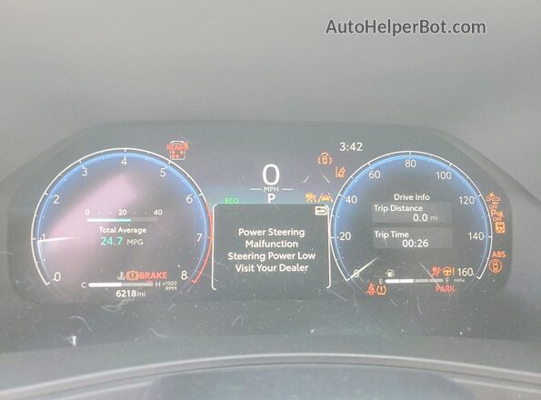 5TDAAAB58TS113812 2026 TOYOTA GRAND Silver Instrument cluster view
