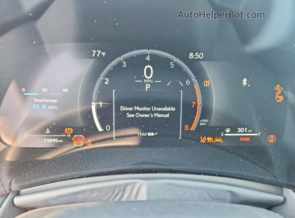 5TDAAAB61SS040838 2025 LEXUS TX Black ხელსაწყოთა პანელის ხედი