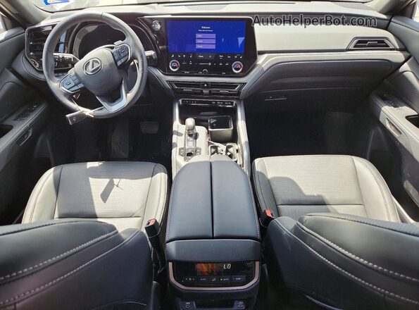 5TDAAAB62SS025927 2025 LEXUS TX Silver Dashboard view