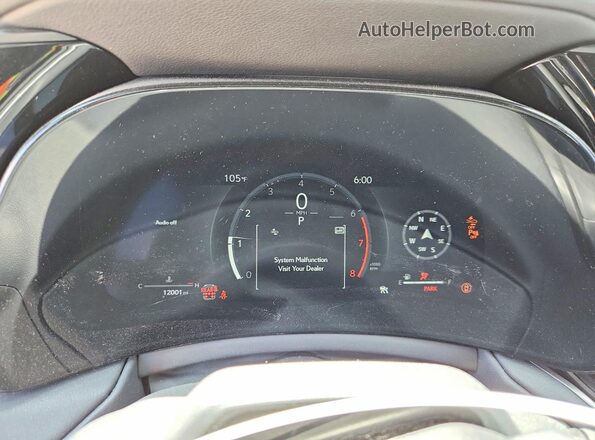 5TDAAAB62SS025927 2025 LEXUS TX Silver Instrument cluster view