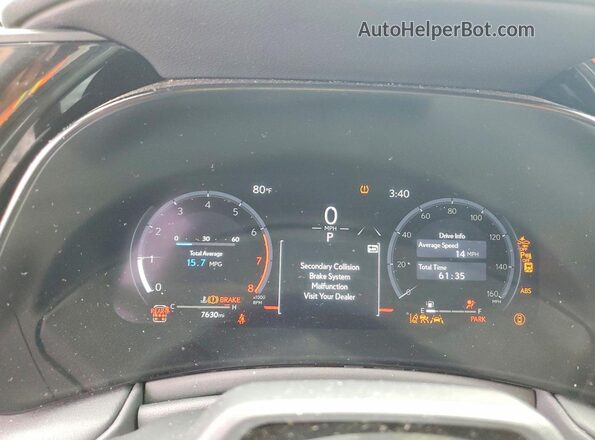 5TDAAAB63TS064401 2026 LEXUS TX White Instrument cluster view