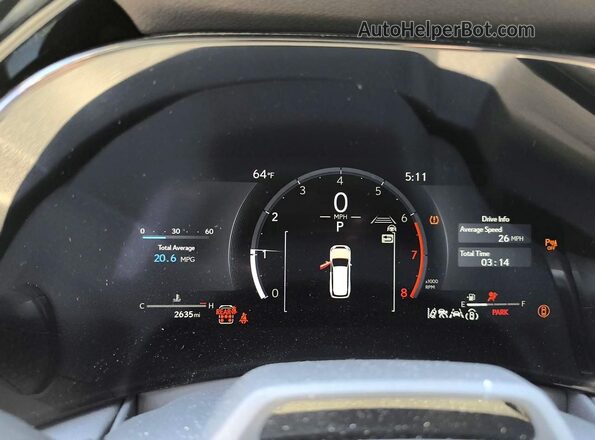 5TDAAAB66TS054199 2026 LEXUS TX Black Вид панелі приладів