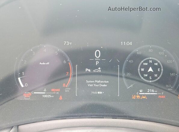 5TDAAAB67SS035353 2025 LEXUS TX Белый Вид щитка приборов