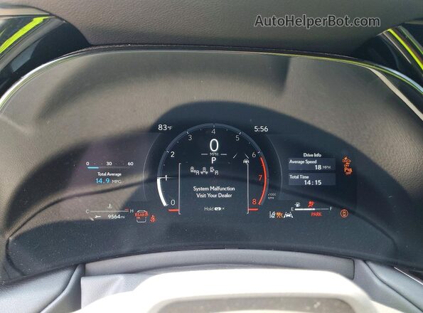 5TDAAAB6XTS084855 2026 LEXUS TX Gray ხელსაწყოთა პანელის ხედი