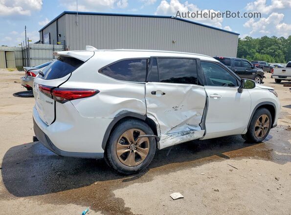 5TDAARAH5NS510312 2022 TOYOTA HIGHLANDER White უკანა მარჯვენა