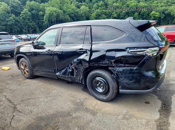 5TDABRCH7PS594341 2023 TOYOTA HIGHLANDER Black Rear left