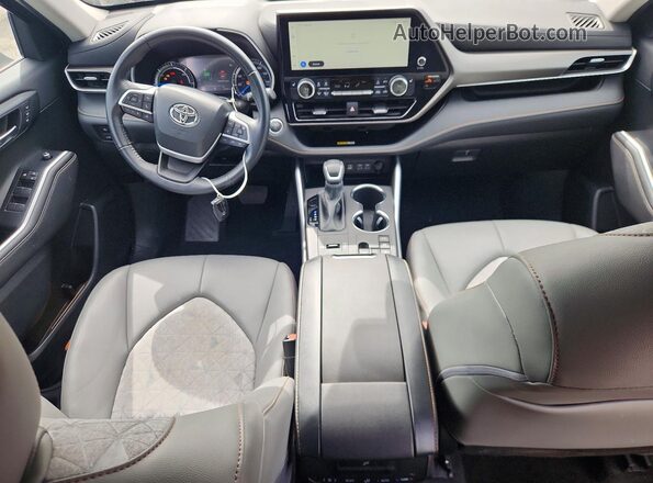 5TDABRCH7PS594341 2023 TOYOTA HIGHLANDER Black Dashboard view