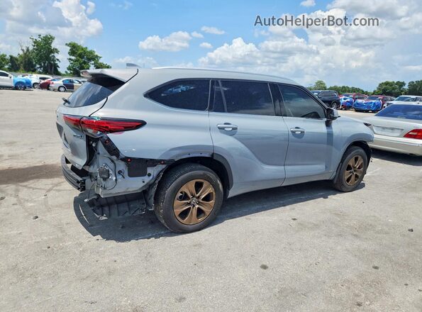5TDABRCHXNS544725 2022 TOYOTA HIGHLANDER Gray Հետևի աջ