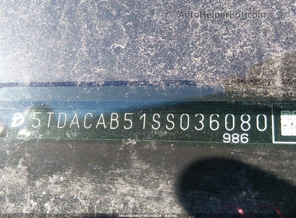 5TDACAB51SS036080 2025 TOYOTA GRAND HIGHLANDER Blue 