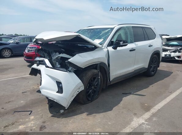 5TDACAB51SS046737 2025 TOYOTA GRAND HIGHLANDER White Առջևի ձախ երեք քառորդ տեսարան