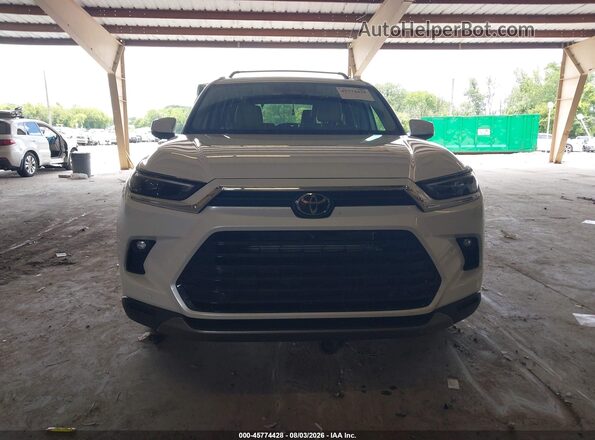 5TDACAB52SS060744 2025 TOYOTA GRAND HIGHLANDER White Vista del cuadro de instrumentos