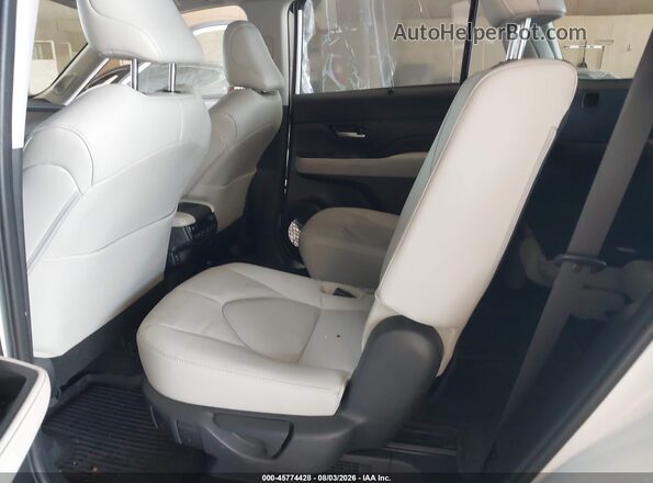 5TDACAB52SS060744 2025 TOYOTA GRAND HIGHLANDER White Vista de la etiqueta del VIN