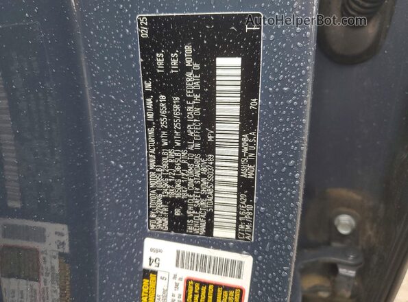 5TDACAB57SS037489 2025 TOYOTA GRAND Blue Widok naklejki z numerem VIN