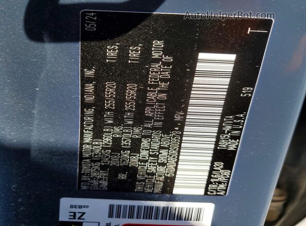 5TDADAB50RS009573 2024 TOYOTA GRAND Gray VIN sticker view