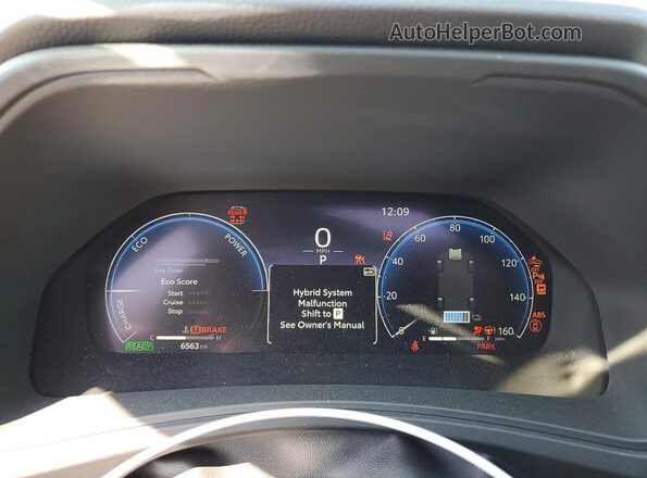 5TDADAB56SS025492 2025 TOYOTA GRAND Blue Vista del cuadro de instrumentos