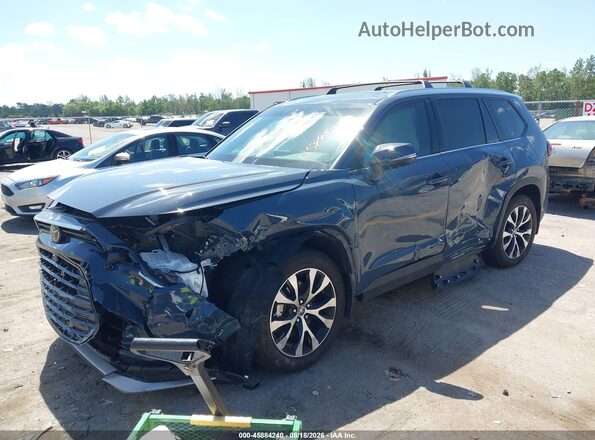 5TDADAB58SS025526 2025 TOYOTA GRAND HIGHLANDER Gray Առջևի ձախ երեք քառորդ տեսարան