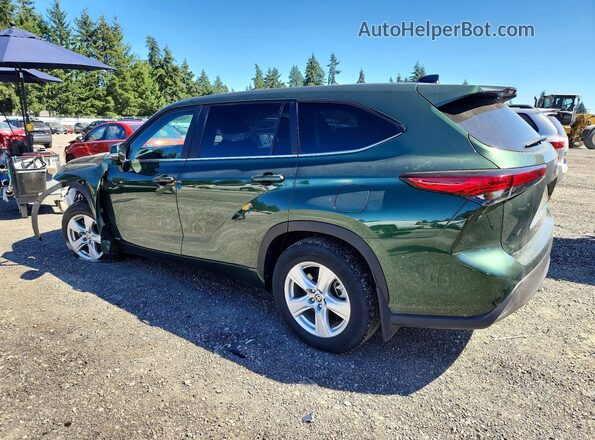 5TDBBRCH0PS564456 2023 TOYOTA HIGHLANDER Green უკანა მარცხენა
