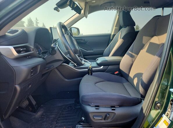 5TDBBRCH0PS564456 2023 TOYOTA HIGHLANDER Green წინა სალონის ხედი